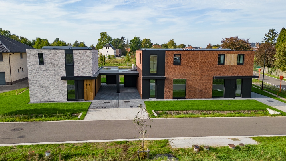 Moderne woningen in houtskeletbouw.